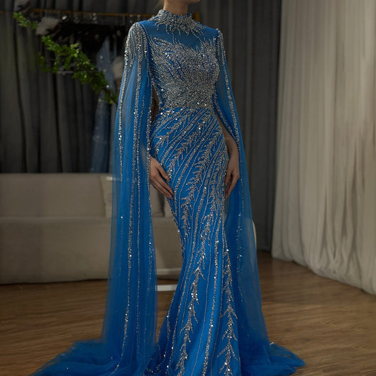 Vestido de Gala Elegante con Mangas Volantes y Falda Sirena - Image 25