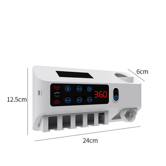Esterilizador UV para Cepillo de Dientes con Repisa de Baño