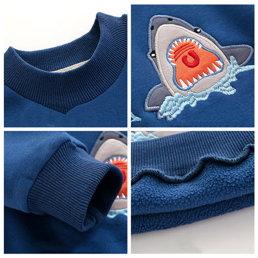 Sudadera Pullover para Niños Estilo Coreano con Cashmere - Image 11