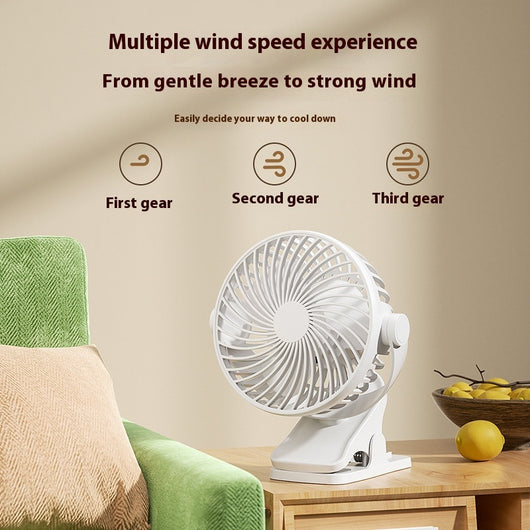 Ventilador Portátil USB Silencioso con Carga - Ideal para Estudiantes y Oficina - Image 3