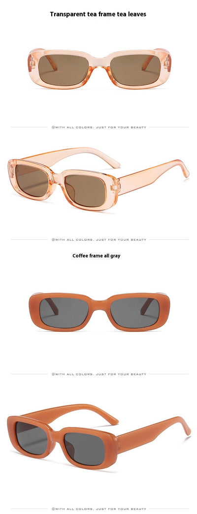 Children's small frame oval sunglasses with a solid white PC frame and brown AC lenses for UV protection. - Image 22