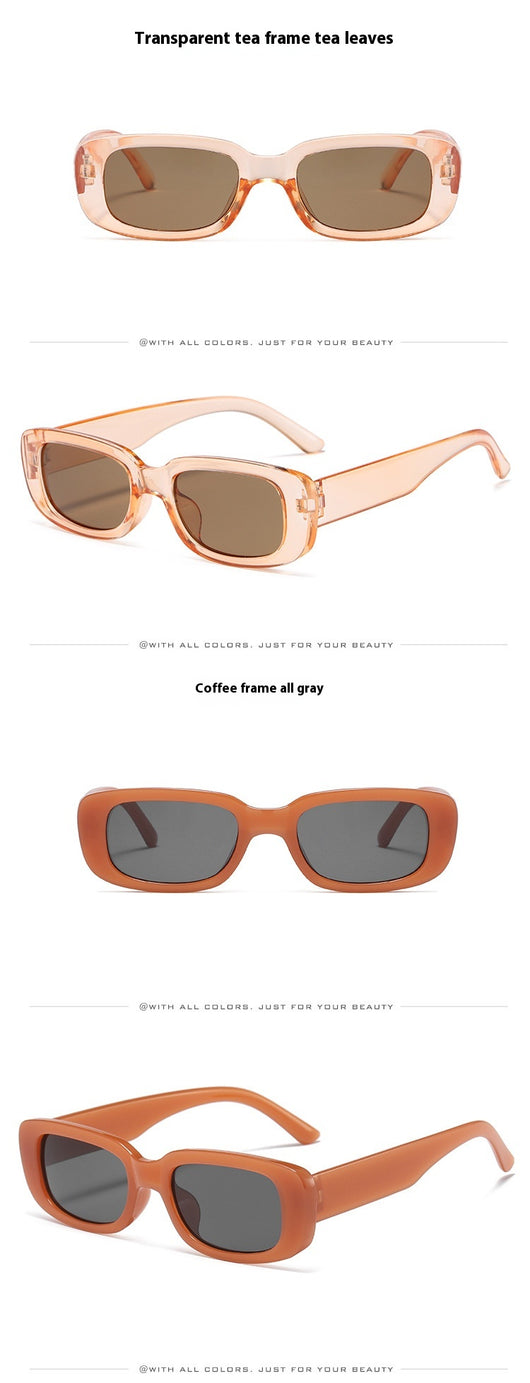 Children's small frame oval sunglasses with a solid white PC frame and brown AC lenses for UV protection. - Image 22