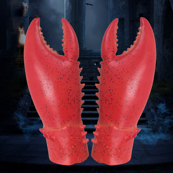 Guantes de Látex de Cangrejo Realistas para Disfraz de Halloween