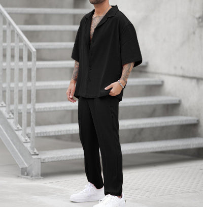 Conjunto de Verano para Hombre: Camisa Casual y Pantalón Coordinado - Image 18
