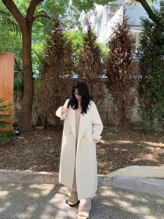 Abrigo de Lana Oversize Tipo Blazer Largo - Image 33