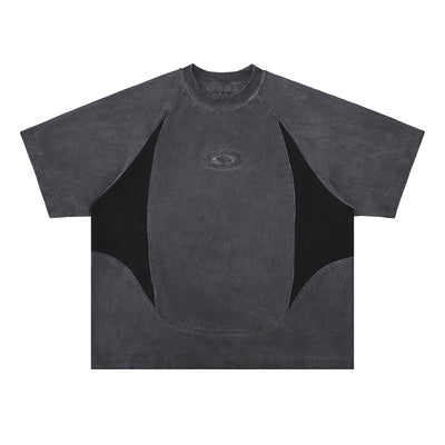 Camiseta Manga Corta Deconstruida con Costuras de Diseño - Image 6