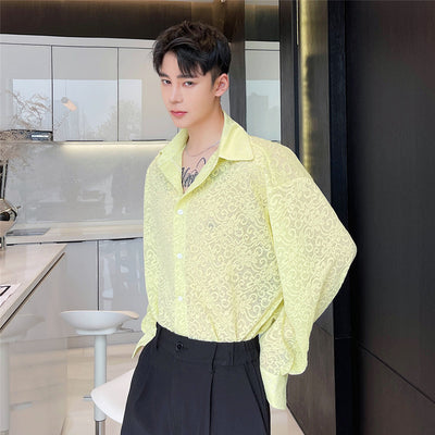 Camisa Larga Transparente con Flores Bordadas - Protección Solar Estilo - Image 3