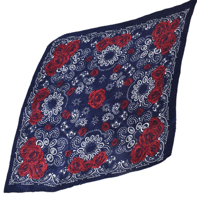 Pañuelo Grande Estampado Rosas Retro - Image 4