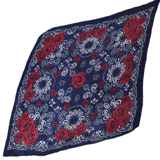 Pañuelo Grande Estampado Rosas Retro - Image 4