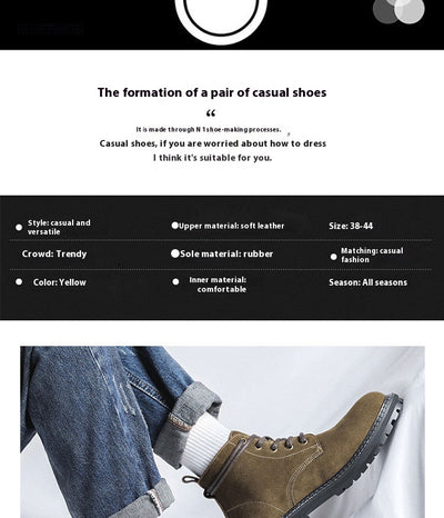Botas de Ante Impermeables para Otoño e Invierno - Image 8