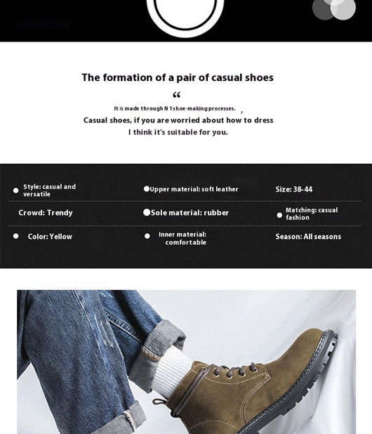 Botas de Ante Impermeables para Otoño e Invierno - Image 8