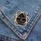 Universe Planet Track Fan Badge Jacket Children's Gift Brooch Golden