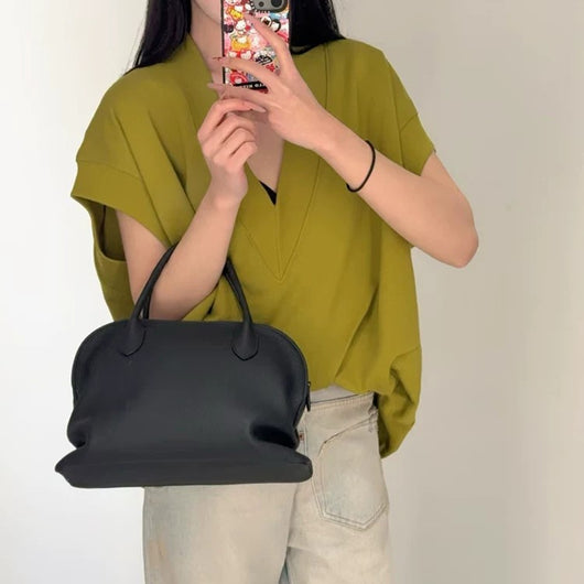 Bolso Minimalista de Cuero Genuino Estilo Old Money para Mujer - Image 4