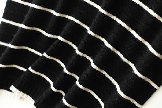 Chaleco de Lana Tejida con Rayas Texturizadas para Mujer - Image 2