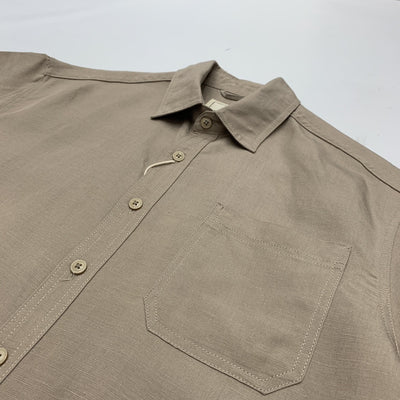 Camisa Retro Japonesa de Lino y Algodón de Manga Corta con Dobladillo Plano - Image 30