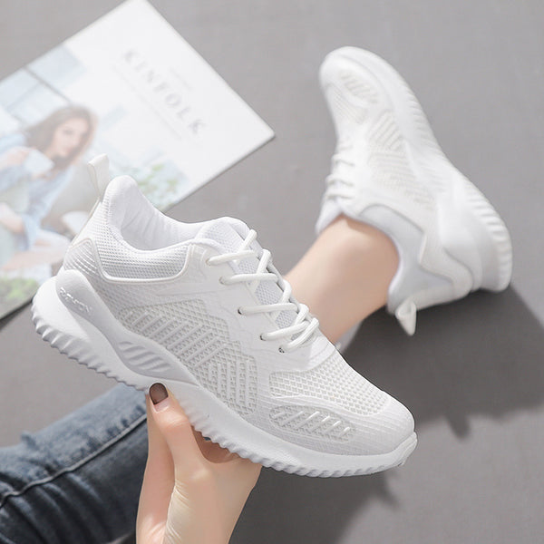 Zapatillas Deportivas para Mujer Mesh Transpirable Blancas Tenis Running
