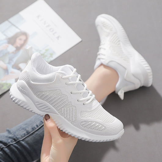 Zapatillas Deportivas para Mujer Mesh Transpirable Blancas Tenis Running - Image 2
