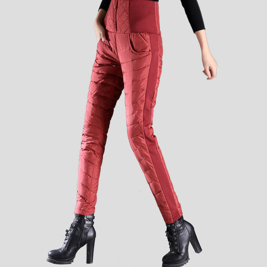 Pantalones Acolchados Finos para Mujer - Abrigo Exterior - Image 9