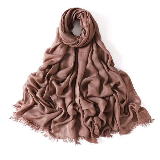 Pashmina Modal Fina Transpirable - Chal Ligero Monocromático para Mujer - Image 4