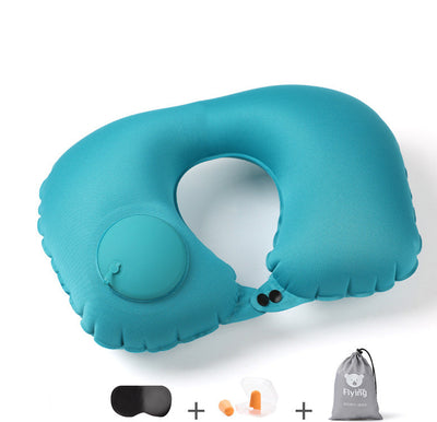 Almohada Cervical Inflable Portátil en Forma de U para Viajes - Image 18