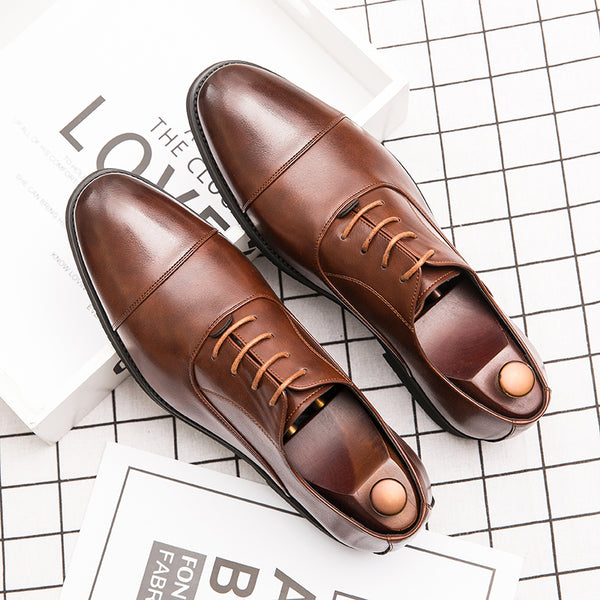 Zapatos de Vestir Hombre Punta Fina Estilo Británico Articulados