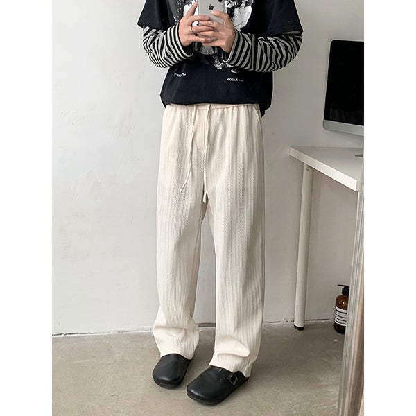 Pantalones Casuales Holgados de Pierna Ancha para Hombre