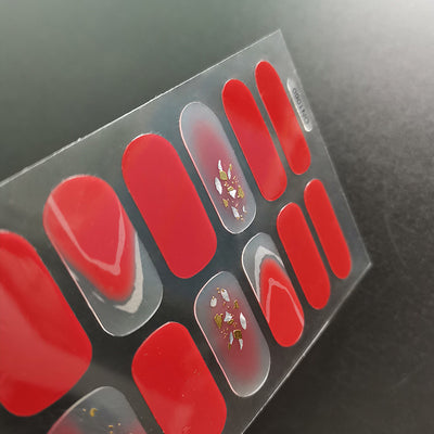Stickers de Uñas Mariposa Floral con Efecto Láser Bronceado - Image 11