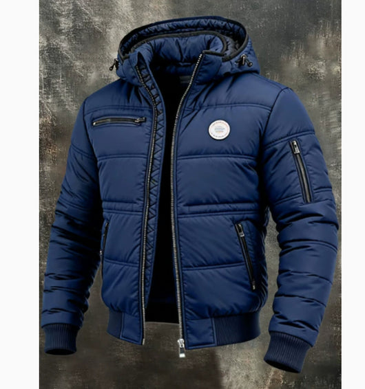 Chaqueta Acolchada de Algodón Casual para Hombre - Image 4