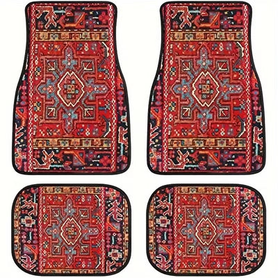 Tapete Bohemio Vintage para Auto - Alfombra Estilo Étnico - Image 25