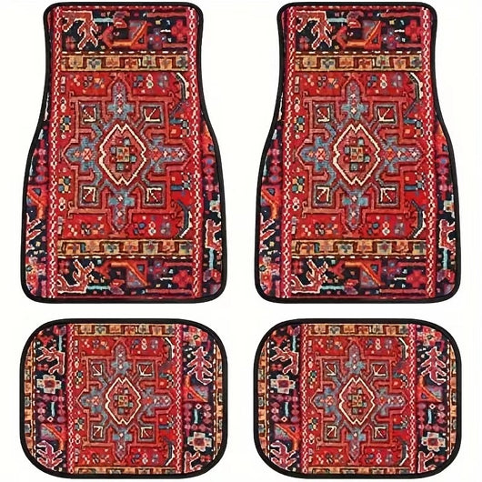 Tapete Bohemio Vintage para Auto - Alfombra Estilo Étnico - Image 25