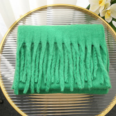 Bufanda Rectangular Suave y Cálida con Borlas - Image 12