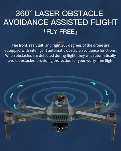 Dron SG908MAX Kun 2 con GPS, Cámara 4K y Transmisión de Video en Tiempo Real - Image 9