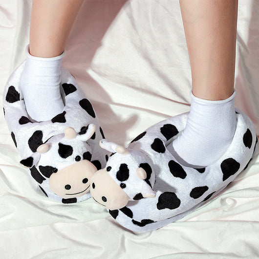 Pantuflas de Peluche Vaca Adorable - Cálidas y Acogedoras - Image 10
