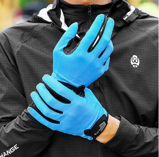 Guantes Largos de Ciclismo con Absorción de Impactos y Pantalla Táctil