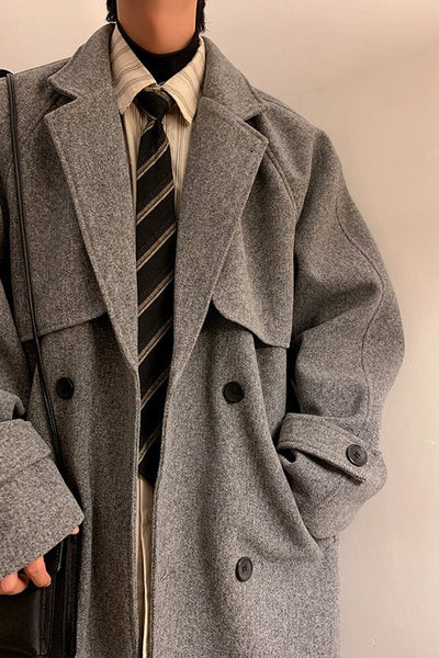 Abrigo de Lana para Hombre con Acolchado Premium - Largo Elegante - Image 14