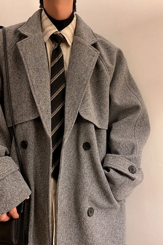 Abrigo de Lana para Hombre con Acolchado Premium - Largo Elegante - Image 14