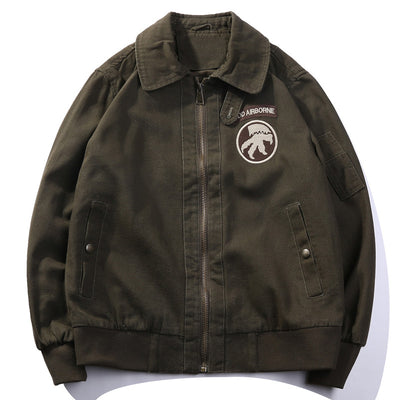 Chaqueta Bomber Retro WWII Estilo Vintage Americano - Image 2