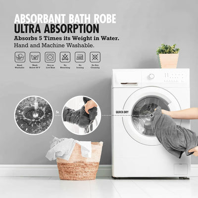 Bata de Baño Súper Absorbente para Perros - Pijama Toalla Abrigo para Razas Pequeñas y Grandes - Image 4