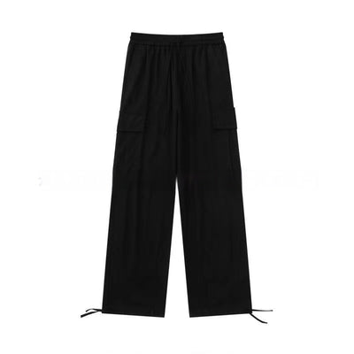 Pantalón Cargo Holgado de Pierna Recta con Múltiples Bolsillos y Cintura Ajustable - Image 5