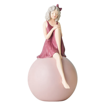 Estatua Decorativa de Niña Burbuja en Resina - Figura Adorable para el Hogar - Image 5