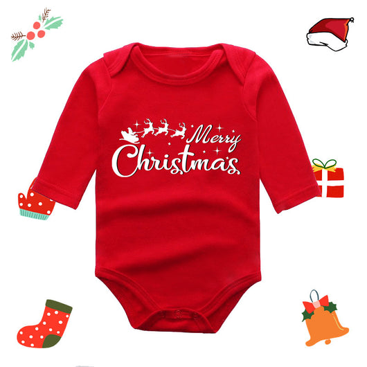 Mameluco Largo Rojo con Diseño de Alce para Bebé Recién Nacido - Image 27