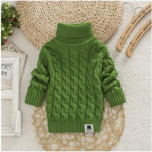 Suéter Tejido Grueso Cuello Redondo para Bebé y Niño - Image 21