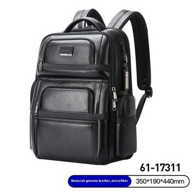 Mochila Ejecutiva de Cuero Genuino para Hombre - Primera Capa - Image 5