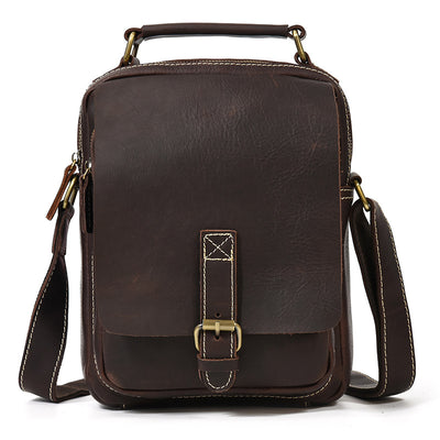 Bolso Tote de Cuero Crazy Horse Gran Capacidad - Image 21
