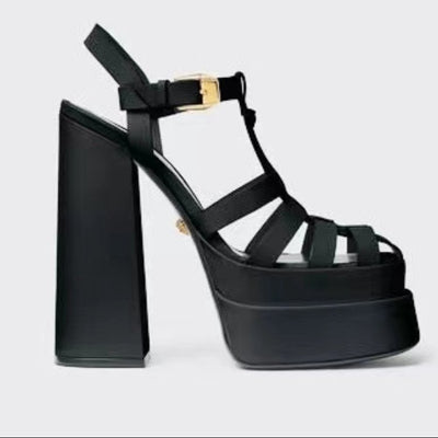 Sandalias Romanas Trenzadas de Tacón Alto para Mujer - Image 10