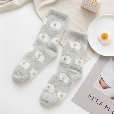 Calcetines de Felpa Mink Coral con Diseño de Animales Infantiles - Image 11
