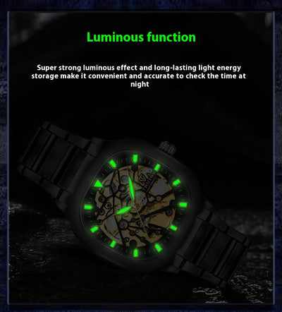 Reloj Automático Cuadrado Luminoso Impermeable para Hombre - Image 12