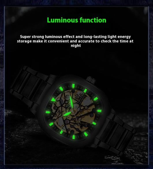Reloj Automático Cuadrado Luminoso Impermeable para Hombre - Image 12