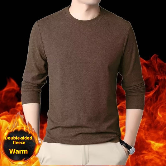 Suéter Cuello Redondo Hombre Doble Cara Polar Manga Larga