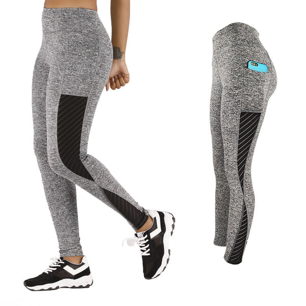 Leggings Deportivos Elásticos de Cuatro Vías para Yoga y Fitness